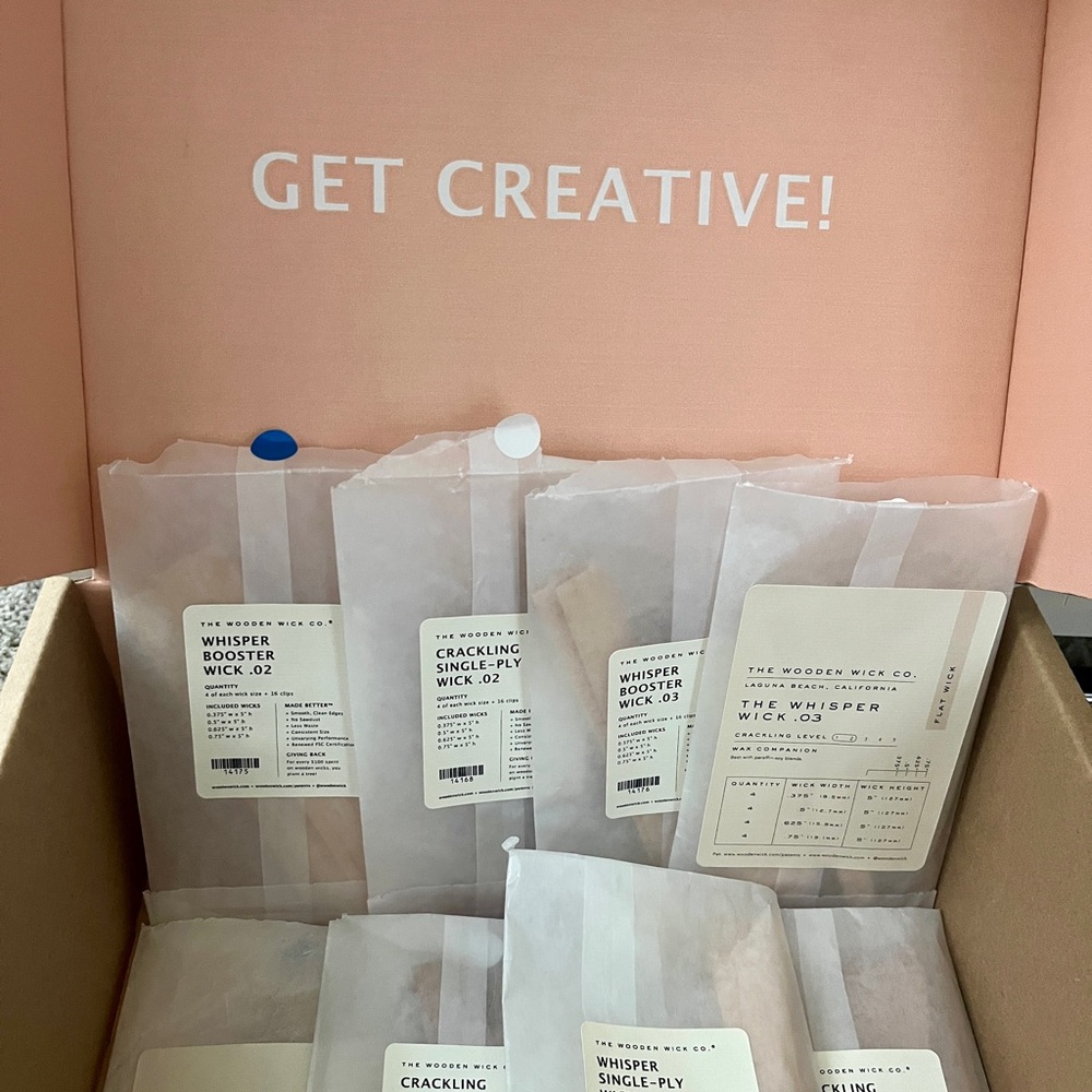 CANDLE MAKERS!! The Wooden Wick Co. Crackling Wick Set